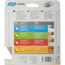 Lot De 5 Disques Abrasifs Norton, 150 Mm, Grains 180 - NORTON