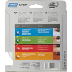 Lot De 5 Disques Abrasifs Norton, 150 Mm, Grains 80 - NORTON