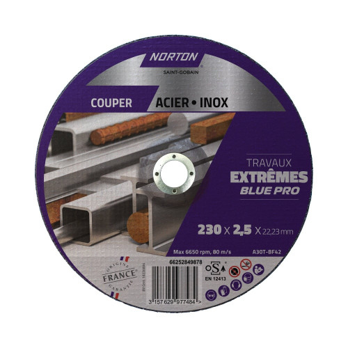 Disque 230x2,5 acier/inox extreme - NORTON