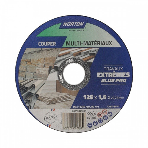 Disque tous mat NORTON extreme125x1,6 - NORTON