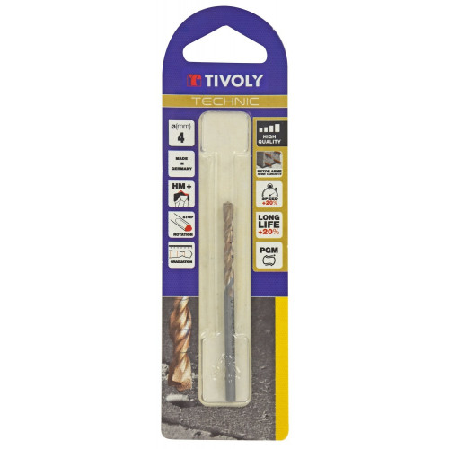 Foret à béton TIVOLY, diam. 4 x 16 cm - TIVOLY