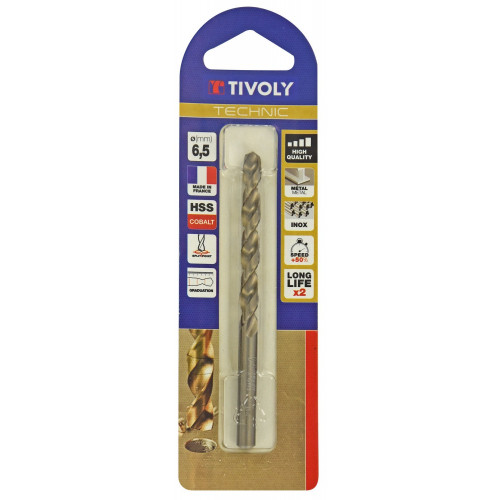 Foret à métal TIVOLY, diam. 6,5 x 16 cm - TIVOLY