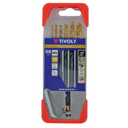 Lot de 6 forets à métal, TIVOLY, diam.2 à 8 mm de marque TIVOLY, référence: B9161700