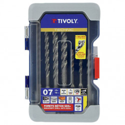 Lot de 7 forets à béton, TIVOLY, diam.5 à 12 mm de marque TIVOLY, référence: B9161800