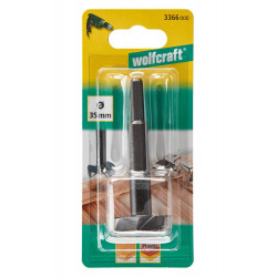 1 fraise d'encastrement WOLFCRAFT diamètre 35 mm, 90 mm de marque WOLFCRAFT, référence: B9162100