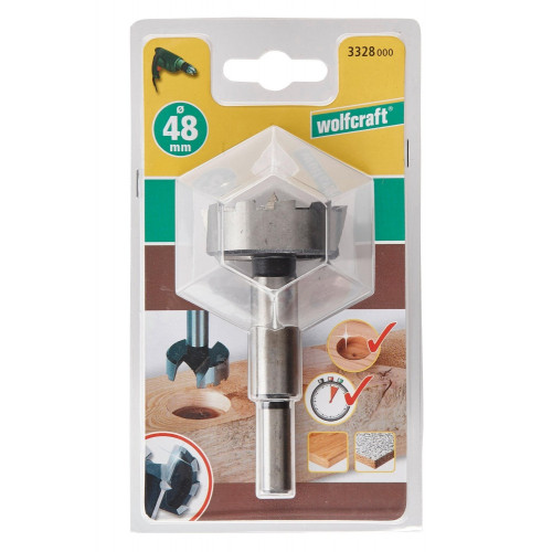 Fraise encastrement porte coulissante Diam.48 mm WOLFCRAFT - WOLFCRAFT