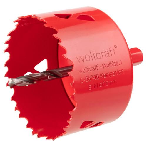 Scie cloche BIM bois/plastique/métal wolfcraft diamètre 76 mm - WOLFCRAFT