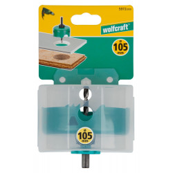 Scie cloche CT maçonnerie/pierre/bois/plastique wolfcraft diamètre 105 mm - WOLFCRAFT