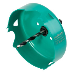 Scie cloche CT maçonnerie/pierre/bois/plastique wolfcraft diamètre 105 mm - WOLFCRAFT