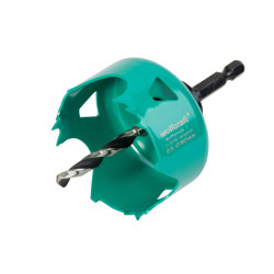 Scie cloche CT maçonnerie/pierre/bois/plastique wolfcraft diamètre 60 mm - WOLFCRAFT