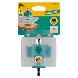 Scie cloche CT maçonnerie/pierre/bois/plastique wolfcraft diamètre 68 mm - WOLFCRAFT