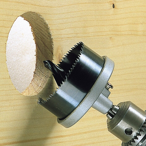 Scie cloche multi-lames bois/plastique/plâtre Wolfcraft diamètre 25,32,38,45,50,56,62 mm - WOLFCRAFT