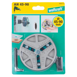 Scie cloche réglable wolfcraft diamètre 45,50,55,60,65,70,75,80,85,90 mm de marque WOLFCRAFT, référence: B9164400