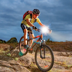 Lampe frontale rechargeable 170 lm 80 m mètres noire Xanlite - Sans marque