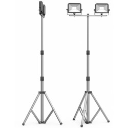 Projecteur de chaniter trepied filaire 2 tetes 700 lm 6500k Xanlite de marque XANLITE, référence: B9166700