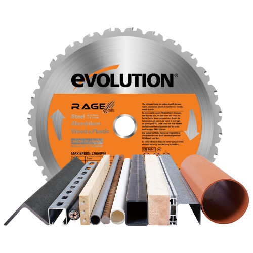 Lame coupe multi-usages pour scie sur table, EVOLUTION, diam.255 mm - Evolution