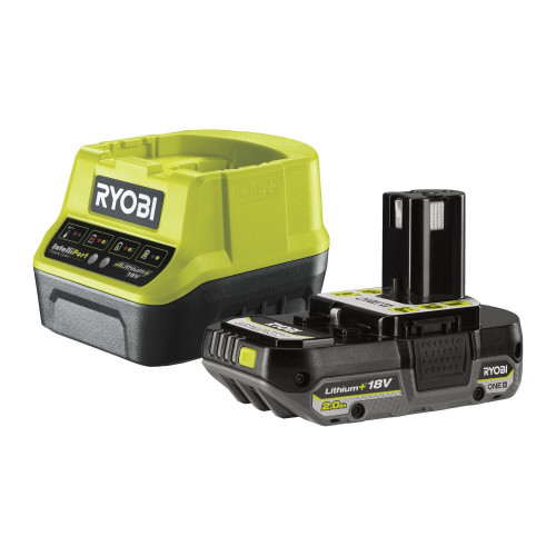 Lot d'1 batterie et d'1 chargeur RC18120-120CG lithium-ion RYOBI, 18 V 2 Ah - RYOBI