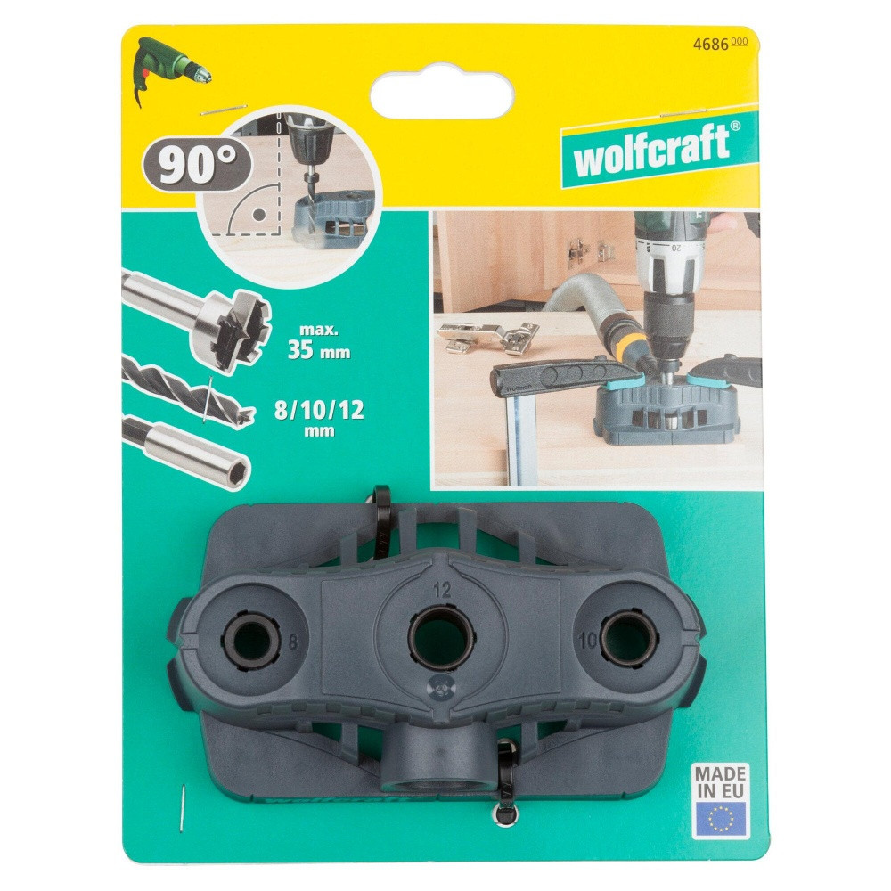 Guide de perçage Wolfcraft 90° 3 entrée - vue 4
