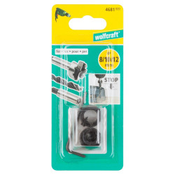 Lot de 3 butéees pour guide à fraise diamètre 8 10 12 mm WOLFCRAFT 4681000 - WOLFCRAFT