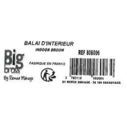 Tête à balai intérieur 1/2 soie BIGBROSS - BIG BROSS