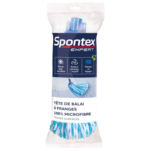 Tête de balai à franges microfibre pour sols SPONTEX EXPERT - SPONTEX EXPERT