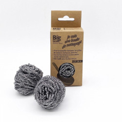 Lot de 2 éponges boule à récurer multisurface, BIG BROSS - BIG BROSS