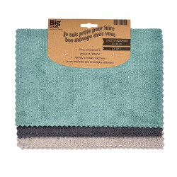 Lot de 3 microfibres multiusage polyester BIG BROSS de marque BIG BROSS, référence: B9179700
