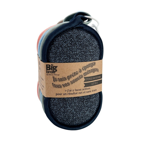 Lot de 5 éponges multiusage multisurface, BIG BROSS - BIG BROSS
