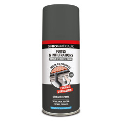Résine bitumeuse fuite/infiltration Sintomateriaux gris spray 150ml - SINTO