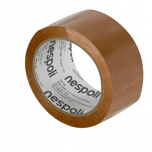 Ruban adhésif d'emballage marron NESPOLI 50mm X 66M - NESPOLI