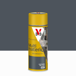 Bombe de peinture Multimaterio V33 anthracite mat 400 ml de marque V33, référence: B9181600