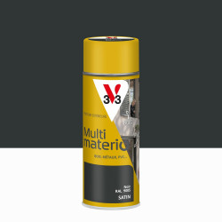 Bombe de peinture Multimatero V33 noir satine 400 ml de marque V33, référence: B9182300