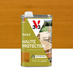 Huile pour bois extérieur V33 haute protection chêne clair mat 1l de marque V33, référence: B9182500