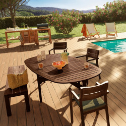 Huile pour bois extérieur V33 Haute protection teck brun mat 1 l - V33