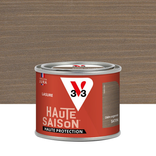 Lasure V33 Haute saison 8 ans cèdre blanc satiné 0.125 l - V33