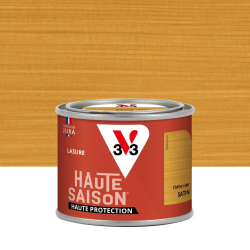 Lasure V33 Haute saison 8 ans chêne clair satiné 0.125 l - V33