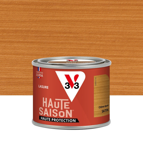 Lasure V33 Haute saison 8 ans chêne doré satiné 0.125 l - V33