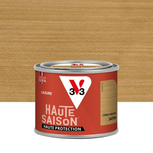 Lasure V33 Haute saison 8 ans chêne naturel satiné 0.125 l - V33
