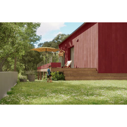Lasure V33 Haute saison 8 ans rouge basque satiné 0.125 l - V33