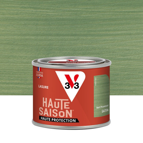Lasure V33 Haute saison 8 ans vert provence satiné 0.125 l - V33