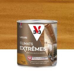 Lasure V33 Climats extrêmes 12 ans chêne doré satiné 0.75 l - V33