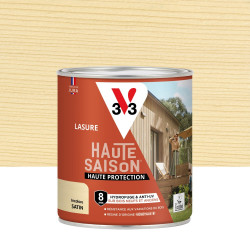 Lasure V33 Haute saison 8 ans incolore satiné 0.75 l de marque V33, référence: B9187500