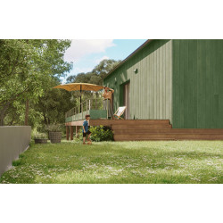 Lasure V33 Haute saison 8 ans vert provence satiné 2.5 l - V33