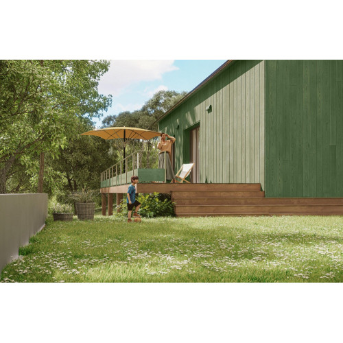 Lasure V33 Haute saison 8 ans vert provence satiné 2.5 l - V33