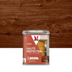 Vernis pour bois extérieur V33 Haute protection chêne foncé satiné 0.25 l de marque V33, référence: B9189400