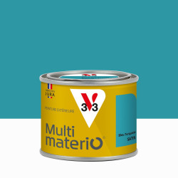 Peinture multimateriaux exterieure Multimaterio V33 bleu turquoise satine 0.125 de marque V33, référence: B9190000