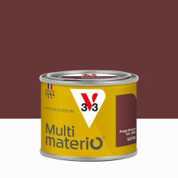 Peinture multimateriaux exterieure Multimaterio V33 rouge basque satine 0.125 l de marque V33, référence: B9190600