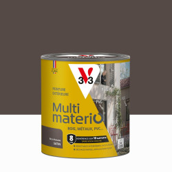 Peinture extérieure bois, fer, plastique V33 brun havane satiné 0.5l - V33