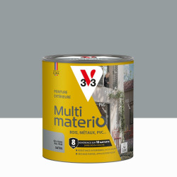 Peinture extérieure bois, fer, plastique V33 gris galet satiné 0.5l de marque V33, référence: B9191200