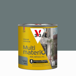 Peinture exterieure Multimaterio V33 gris bleute satine 0.5 l de marque V33, référence: B9191600